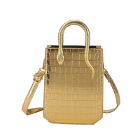 Stone Pattern Handbag Tote Bag PU Handbags Luxurious Weddings