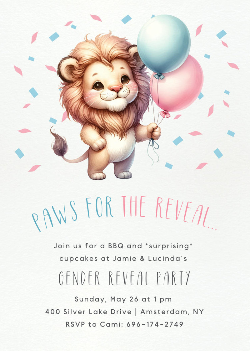 Gender Reveal Invitations Luxurious Weddings