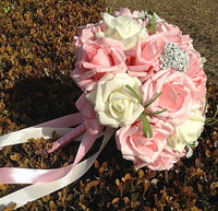 Bride 's Bouquet Red Pink Blue And Purple