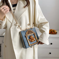 Retro Angel Flower Handheld Chain Bag, Handbags Luxurious Weddings