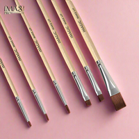 Make-up-Pinsel, 6 Stück, Log Pole, bemalter Nail Art-Make-up-Pinsel 