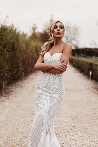 Tina Holly Long Mermaid Fitted Gown