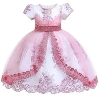 Beaded Embroidered Girls Dress Luxurious Weddings