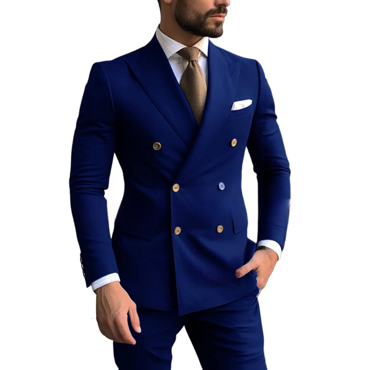 Navy bespoke suit