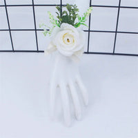 Bridal Bridesmaid Wedding Bouquet Handmade Artificial Rose Silk Flowers Silk Rose Bouquet