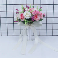 Bridal Bridesmaid Wedding Bouquet Handmade Artificial Rose Silk Flowers Silk Rose Bouquet