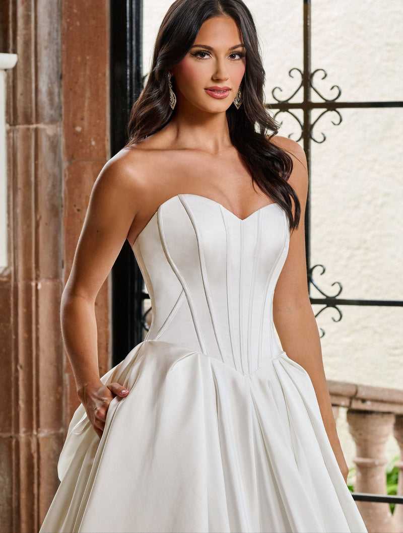 Bridal Ball Gown Long Wedding Dress Wedding Dress Luxurious Weddings