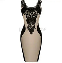 Gothic Embroidered Sleeveless Dress