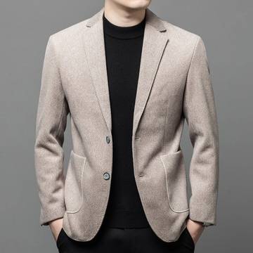 Thick men's wool suit loose casual suit jacket Jacket Luxurious Weddings