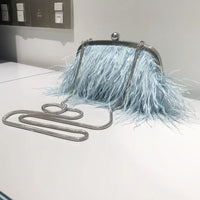 Feather Evening Crossbody Bag Pearl Handbags Luxurious Weddings