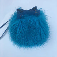 Long Fur Wool Bucket Bag Handbags Luxurious Weddings