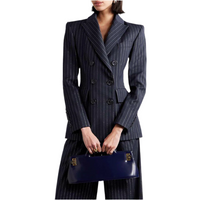 Slim Chic Double Breasted Women’s Suit Set