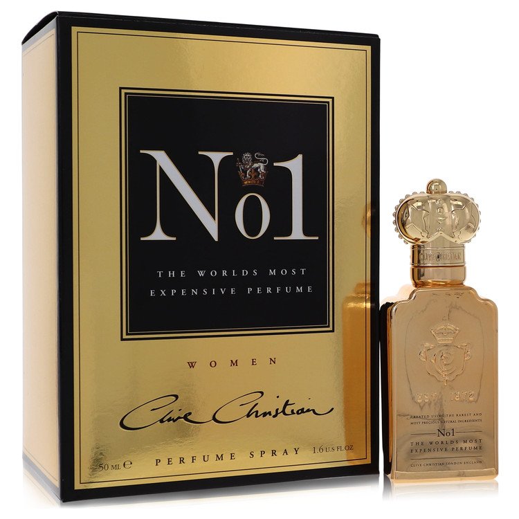Clive Christian No. 1 Pure Perfume Spray by Clive Christian 50 ml in luxurious packaging, a premium fragrance for weddings.
