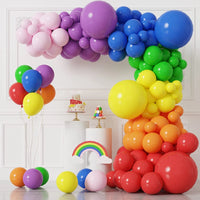 Colorful Rainbow Balloon Garland Arch Kit Multicolor Latex Ballons Decoration Wedding Birthday Decor Kid Baby Shower Favor Party Balloon Garlands