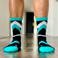Organic Cotton Lite Crew Sock - Chevron Strike