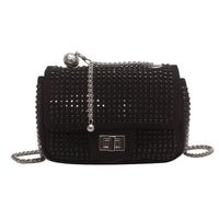 Diamond Chain Bag with Inlaid Diamonds