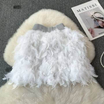 Chiffon skirt, women's spring/summer high waisted A-line Chiffon Skirt Luxurious Weddings