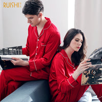 Couple's Matching Silk Pajamas sleepwear Luxurious Weddings