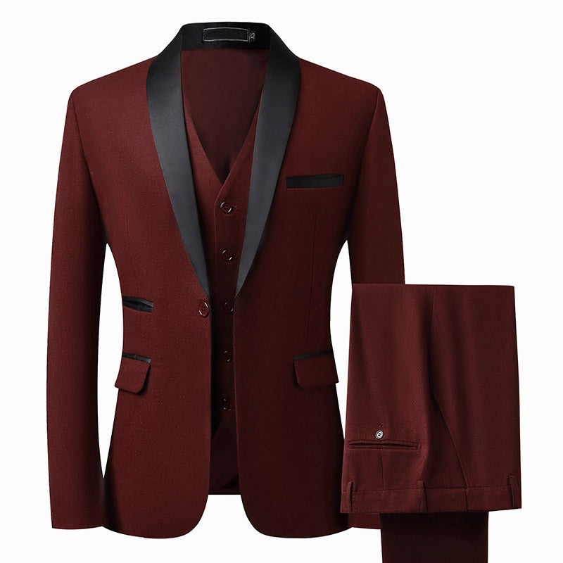 Grooms Suit Set Men's 3Pc Slim Luxurious Weddings