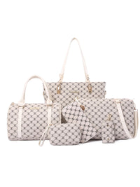 Diamond Pattern 6-Piece Bag Set Women’s travel bags Luxurious Weddings