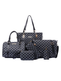 Diamond Pattern 6-Piece Bag Set Women’s travel bags Luxurious Weddings