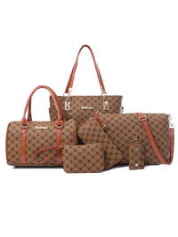 Diamond Pattern 6-Piece Bag Set Women’s travel bags Luxurious Weddings