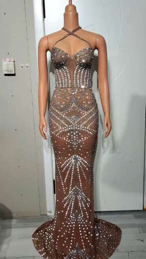 Diamond Diva Rhinestone Dress DRESSES Luxurious Weddings