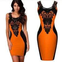 Gothic Embroidered Sleeveless Dress