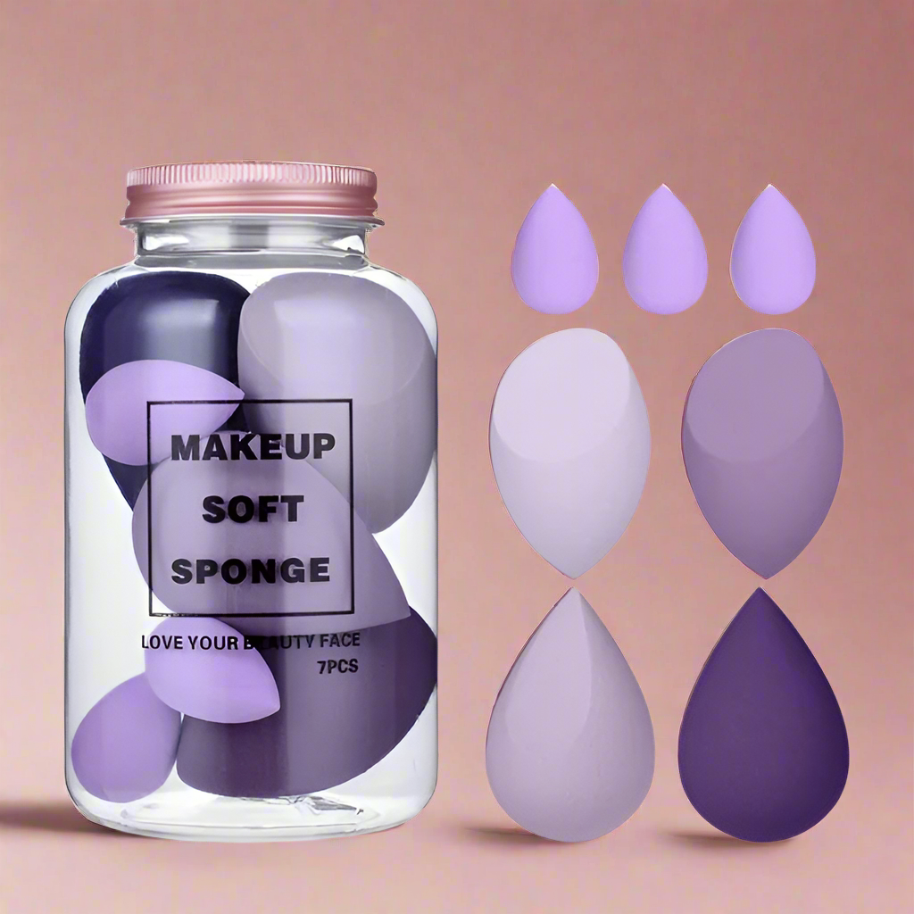 7 Teile/satz Make-Up Schwamm Set Gesicht Schönheit Kosmetische