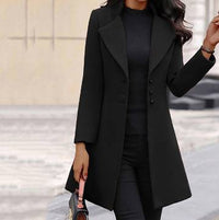 Mid length Slim Fit Women's Woolen Coat Women's Jacket Luxurious Weddings