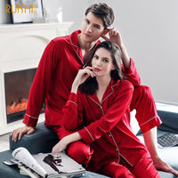 Couple's Matching Silk Pajamas sleepwear Luxurious Weddings