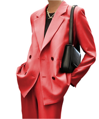 Women’s  Solid Colour 2pc Suit with Trousers