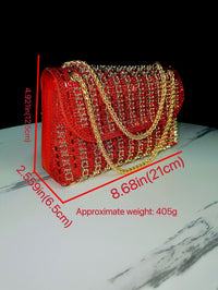 Socialite Diamond Handbag with Diamond Inlaid Chain Handbags Luxurious Weddings