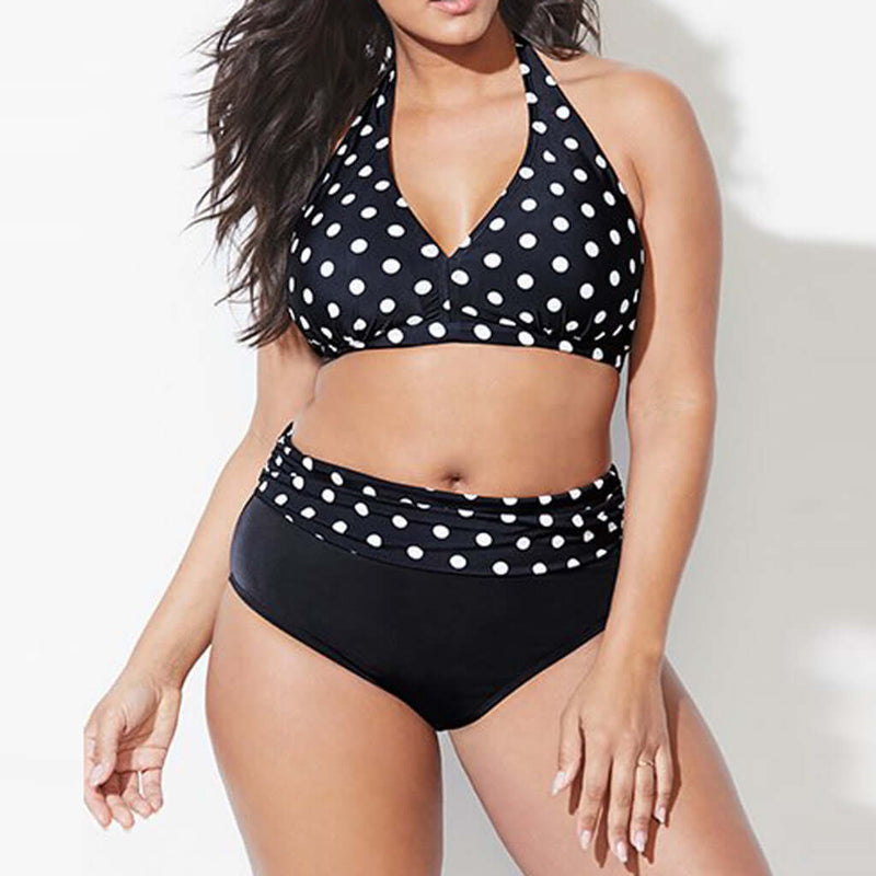 Sexy Bandage Bikinis Women High Waist Polka Dot Swimwear Luxurious Weddings