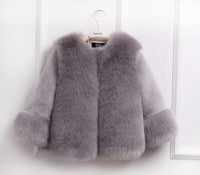 Girls Fur Coat Elegant Baby Girl Faux Fur Jackets Girls Jacket Luxurious Weddings