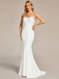 Gorgeous Mermaid Spaghetti Straps Wedding Dresses Luxurious Weddings