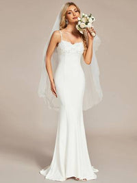 Gorgeous Mermaid Spaghetti Straps Wedding Dresses Luxurious Weddings