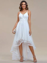 High Low Mesh Appliques Prom Dresses Prom Dress Luxurious Weddings Ball dresses NZ, formal Dresses, Cocktail Dresses, Party Dresses, Evening Dresses