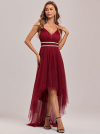 High-Low Tulle Prom Dress for Women Luxurious Weddings