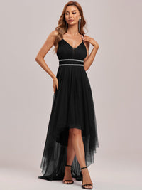 High-Low Tulle Prom Dress for Women Luxurious Weddings