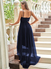 High-Low Tulle Prom Dress for Women Luxurious Weddings