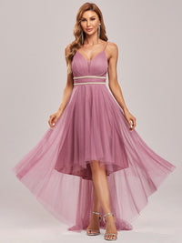 High-Low Tulle Prom Dress for Women Luxurious Weddings