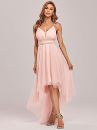 High-Low Tulle Prom Dress for Women Luxurious Weddings