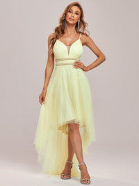 High-Low Tulle Prom Dress for Women Luxurious Weddings