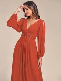 Floor Length Long Lantern Sleeves Formal Dresses Bridesmaid Dresses Luxurious Weddings Ball dresses NZ, formal Dresses, Cocktail Dresses, Party Dresses, Evening Dresses