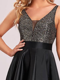 Women's Backless Sparkly Prom Dresses