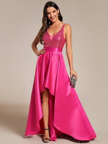 Women's Backless Sparkly Prom Dresses