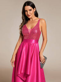 Women's Backless Sparkly Prom Dresses