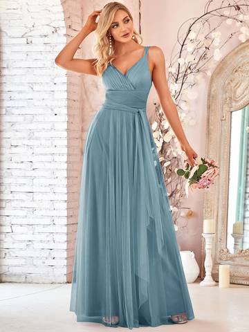 Floor Length Sleeveless Wholesale Tulle Bridesmaid Dresses Bridesmaid Dresses Luxurious Weddings Bridesmaid Dresses, Evening Dresses, Cocktail Dresses, Maxi Dresses, Summer Dresses, Dinner Dress, Special Occasion Dress, Custom Dress, Made-to-Order Dresses