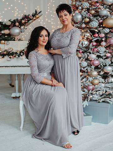 Plus Size Lace Bridesmaid Dresses with Long Lace Sleeve Bridesmaid Dresses Luxurious Weddings